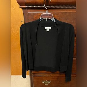 NWOT Calvin Klein Cropped Cardigan - Black